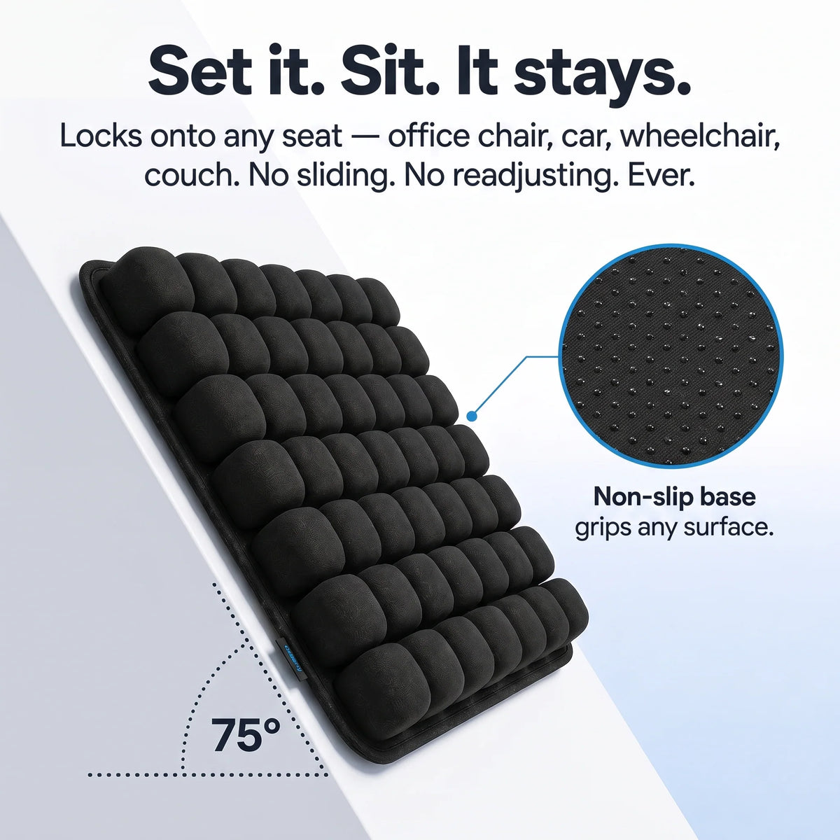 LEVEROL Ergonomic Pressure Relief Seat Cushion